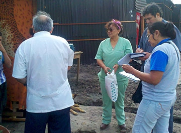 Familias reubicadas en El Porvenir, con permanente seguimiento médico.