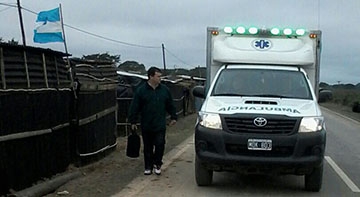 Atencin sanitaria permanente a las familias reubicadas transitoriamente por las inundaciones.