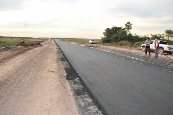 Avanza la pavimentacin de la ruta 9 en dos frentes: hacia Pern y Colonia Cano.