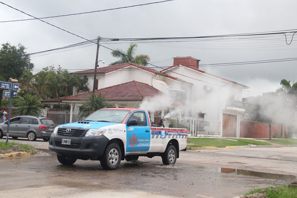 Fumigaciones y descacharrizado en barrios de la ciudad y Clorinda.