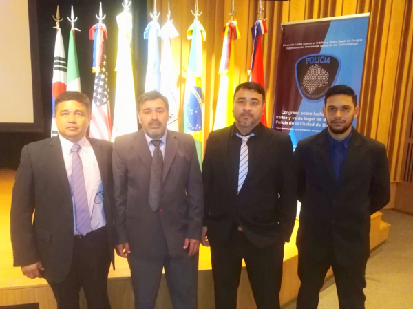 Cuatro efectivos de la Policía provincial participaron de un congreso internacional sobre lucha contra el narcotráfico