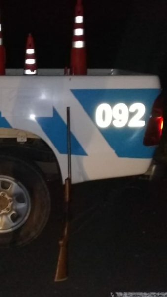 Interior  Cabo 1° Fortín Lugones: Secuestraron un arma  de fuego y labraron acta a cazador furtivo.