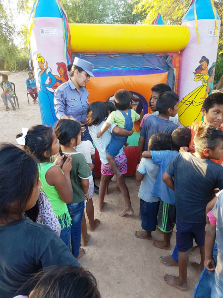 Policías de Ingeniero Juárez realizaron varias  actividades recreativas para niños y jóvenes