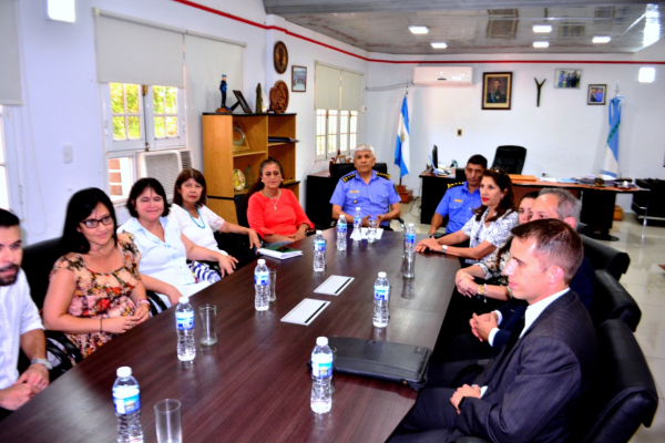 El jefe de policía se reunió con integrantes del Consejo Profesional de la Abogacía.