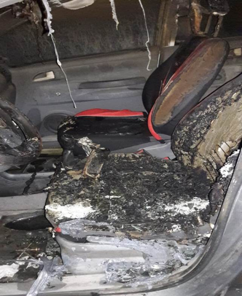 Interior Clorinda: La Policía aprehendió a dos sujetos sospechados del incendio de un automóvil