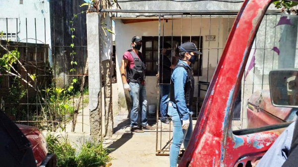 Bienes recuperados tras allanamiento en el barrio Liborsi