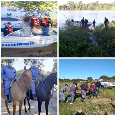 La Polica profundiz los controles a la vera de los ros Bermejo, Paraguay y zona rural