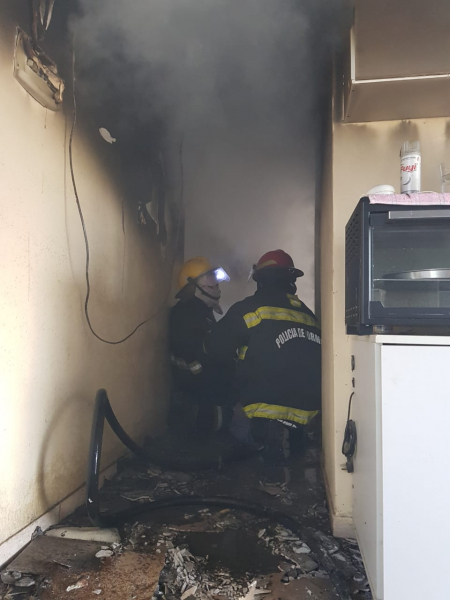 Incendio en una vivienda del barrio La Nueva Formosa. Un abuelo  falleci en el lugar.