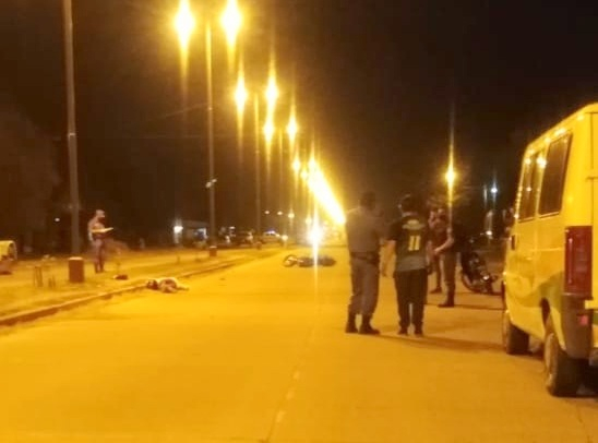 Siniestro vial fatal sobre la avenida Diagonal del barrio Divino Nio