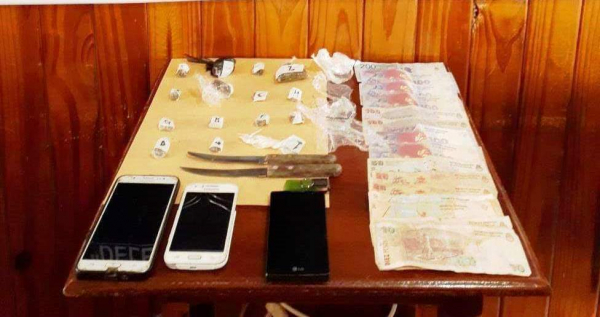 EL COLORADO Desarticulan un centro de distribuci�n de  drogas y aprehenden a los presuntos dealers