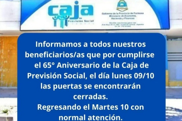 Lunes 9 de octubre no habr� atenci�n