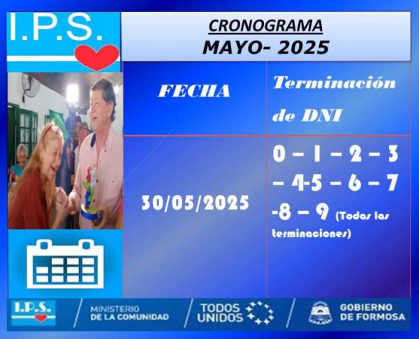 Cronograma - Mayo de 2025