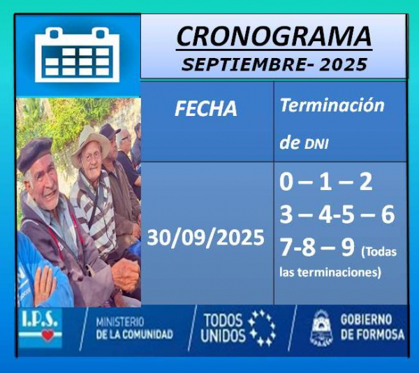 Cronograma - Septiembre de 2025