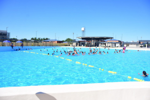 Preparan al Parque Acuático para el verano 2026, realizando obras de refacción en las instalaciones