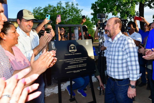 El gobernador Insfrn habilit la Lnea de Media Tensin que llevar energa las 24 horas a comunidades de la jurisdiccin de Laguna Yema