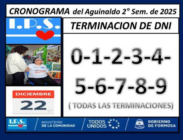 Cronograma Aguinaldo 2� Sem de 2025