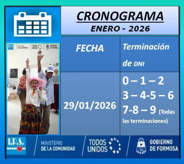 Cronograma - Enero de 2026