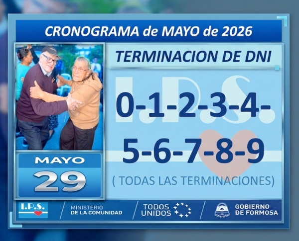 Cronograma - Mayo de 2026