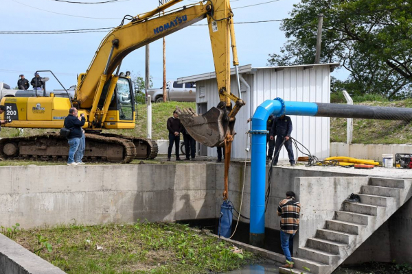 Caffa destac� el "correcto funcionamiento" del sistema de drenaje pluvial y las estaciones de bombeo