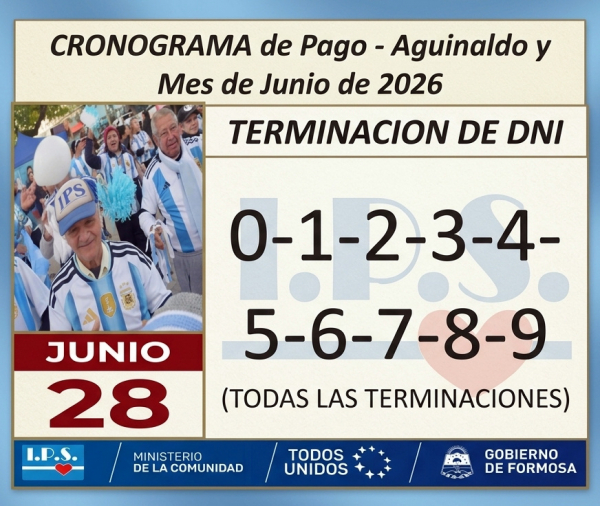 Cronograma - Aguinaldo y Mes de Junio de 206