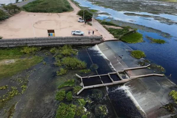 Eficiente funcionamiento de las obras de mitigaci�n de las aguas en la zona del Ba�ado La Estrella