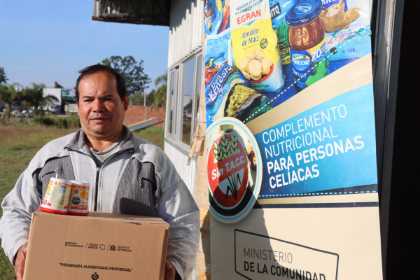 El Gobierno de Formosa inició una nueva entrega de cajas alimentarias para personas celíacas